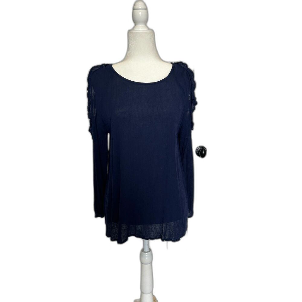 Old Navy Cold Shoulder Crepe Fabric Lightweight Top Size XL